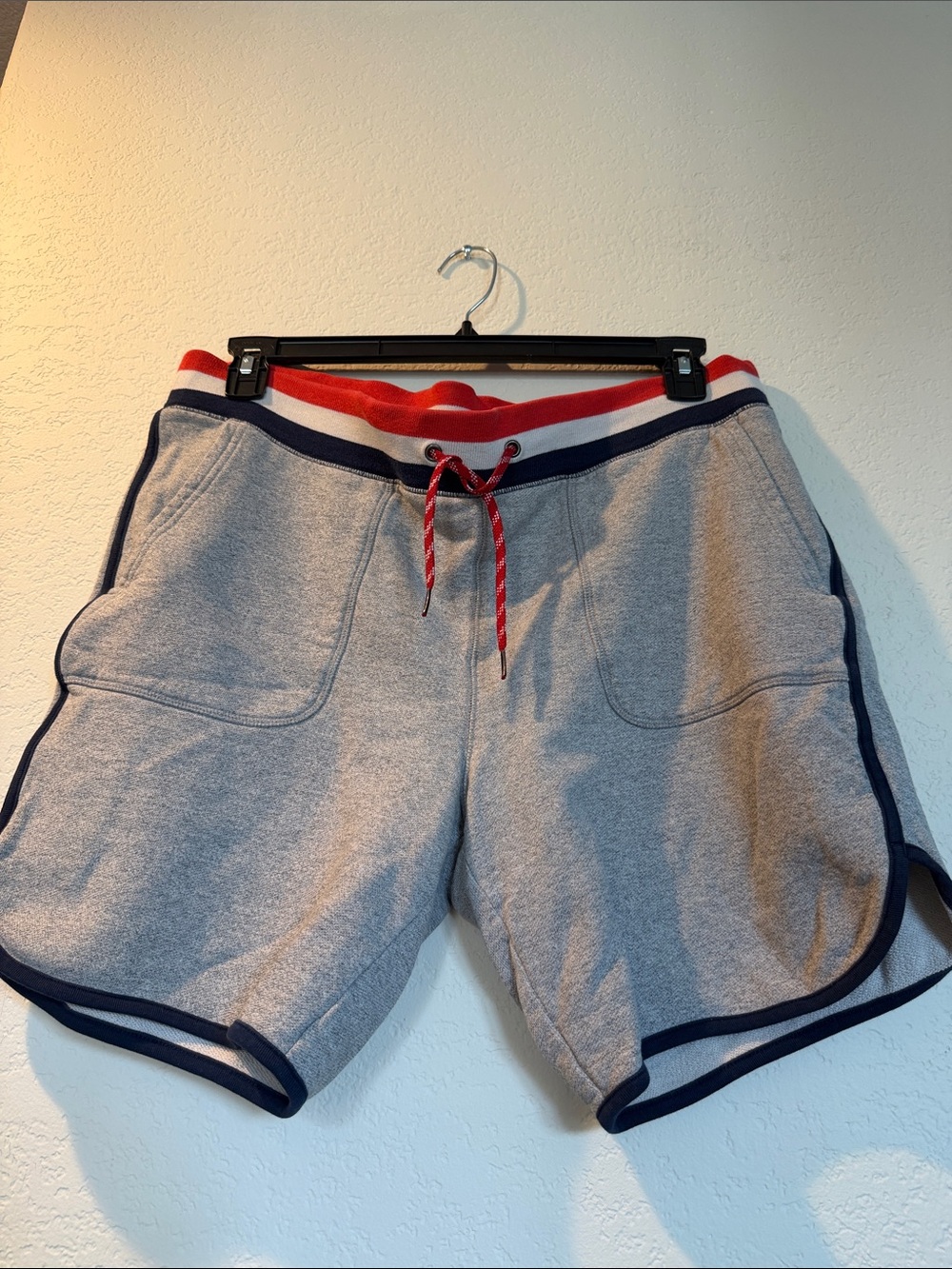 Mossimo Supply Co. Grey Athletic Shorts with Red & Navy Trim